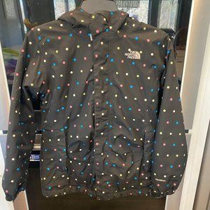 The North Face Girls Sherpa Lined polkadot jacket L